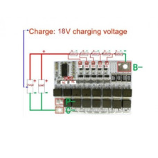 Контроллер заряда Li-ion аккумулятора BMS 5S 16-18V 100A Контроллер заряда Li-ion аккумулятора BMS 5S 16-18V 100A