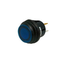 Кнопка круглая с фикс. 3 pin 12V ASW-29D водонепроницаемая синяя IP65 Кнопка круглая с фикс. 3 pin 12V ASW-29D водонепроницаемая синяя IP65
