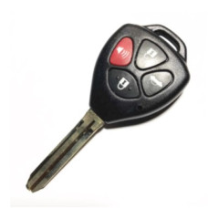 Корпус ключа TOYOTA 4 кнопки ( жало TOY43 ) ( сердце )