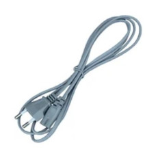 Шнур сетевой 220V 1,5м HQ 2х0,75mm серый ( C7 )
