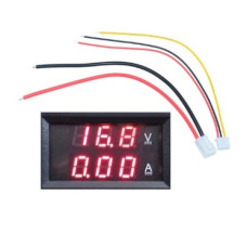 Вольтамперметр 0.56" 100VDC 10A DC ( красный-красный )