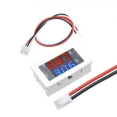 Вольтамперметр 0.56" 100VDC 10A DC ( красный-синий ) белый корпус
