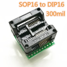 Адаптер SOP16 (300mil) - DIP16 (300mil) Адаптер SOP16 (300mil) - DIP16 (300mil)