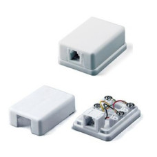 Розетка тел.евро*1 мини RG6 (PN2-4 на лип. на 1ТЛФ станд.)