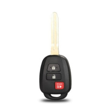 Корпус ключа TOYOTA 3 кнопки ( жало TOY43 ) RED