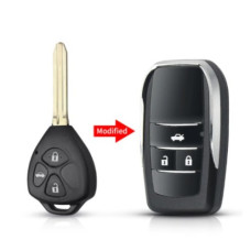 Корпус ключа TOYOTA 3 кнопки ( жало 45mm ) FT-56